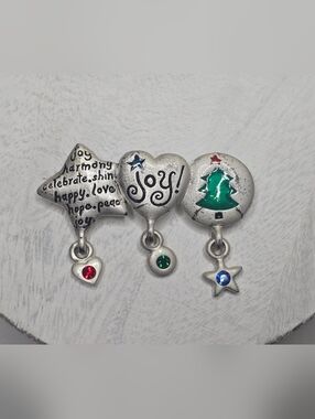 Christmas Brooch Pin With Dangle Charms by AJMC [ Read Details ]
